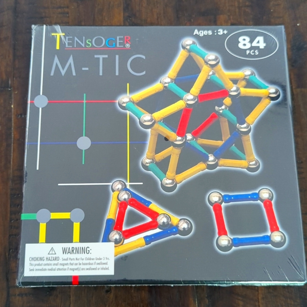 Tensoger M-Tic 84 PCS Magnetic Building Blocks